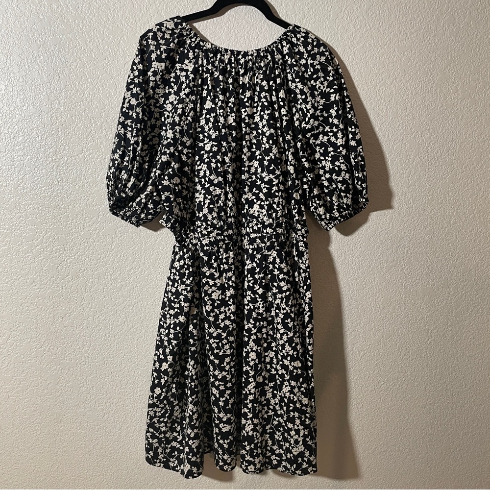 Old Navy Waist-Defined Puff-Sleeve Side-Cutout Dress XL New with tags